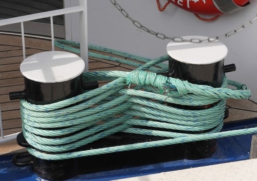 ナイロン製の船舶用ロープ