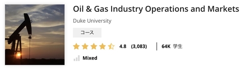 コーセラ『石油・ガス業界の事業と市場』の画像